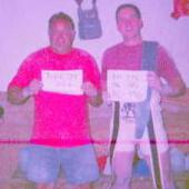 Image Of Paul and Matt after a powerlifting workout